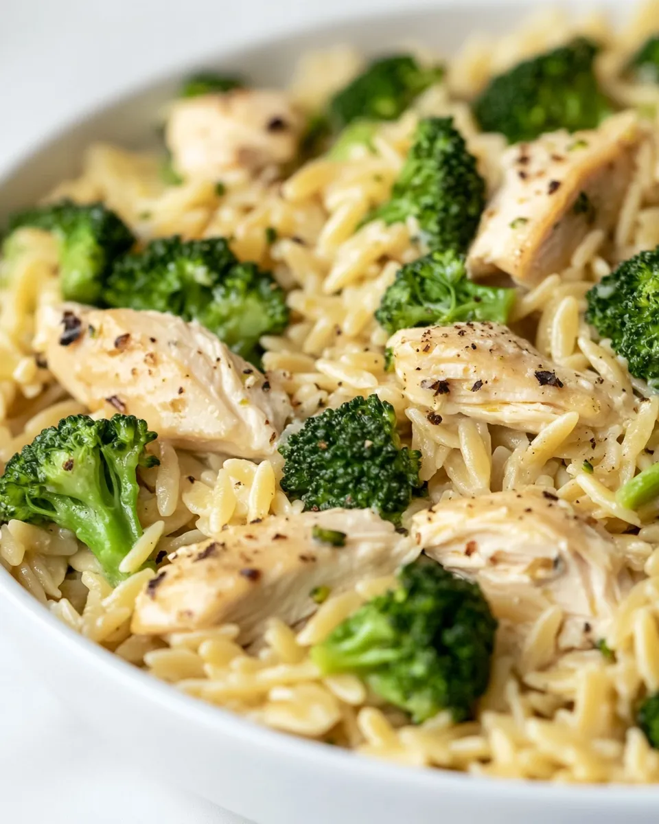 Easy Chicken and Broccoli Orzo recipe photo