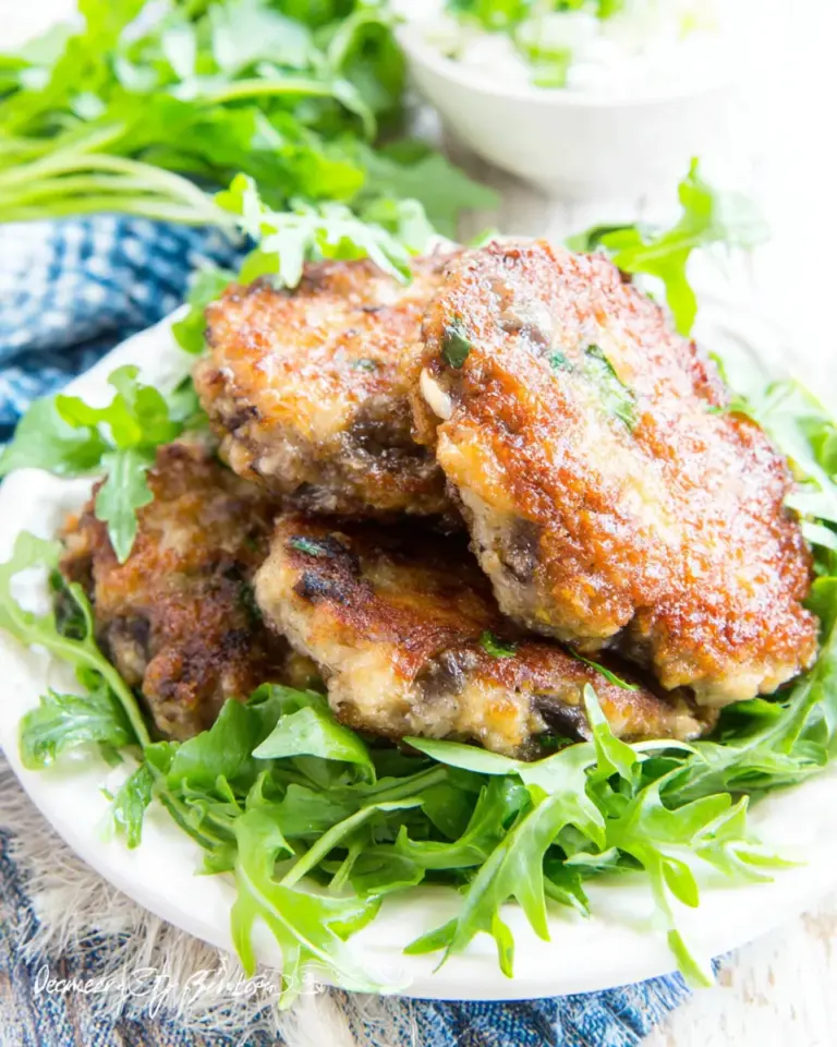 Homemade Chicken and Mushroom Patties (Kotlety) recipe photo