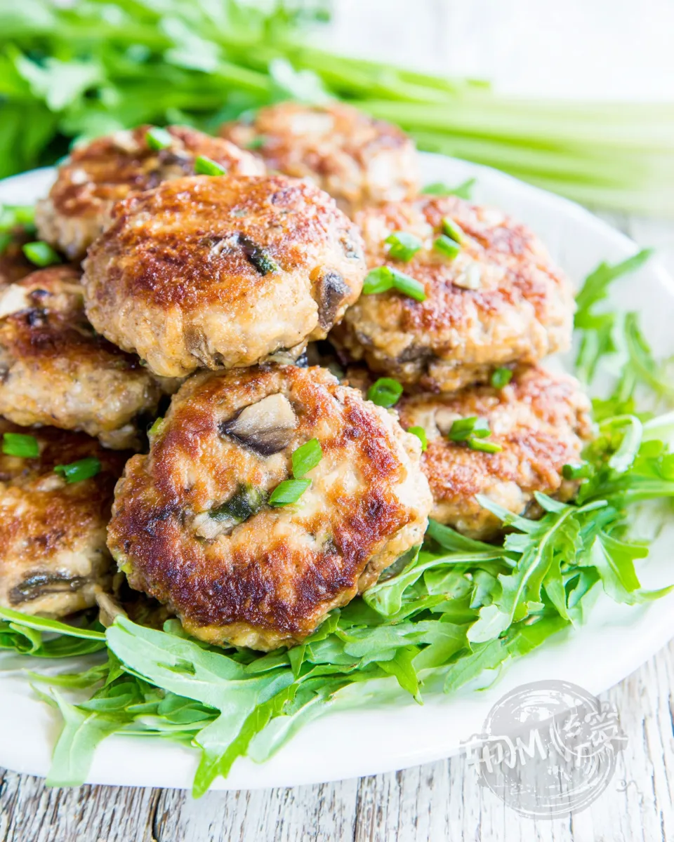 Classic Chicken and Mushroom Patties (Kotlety) dish photo