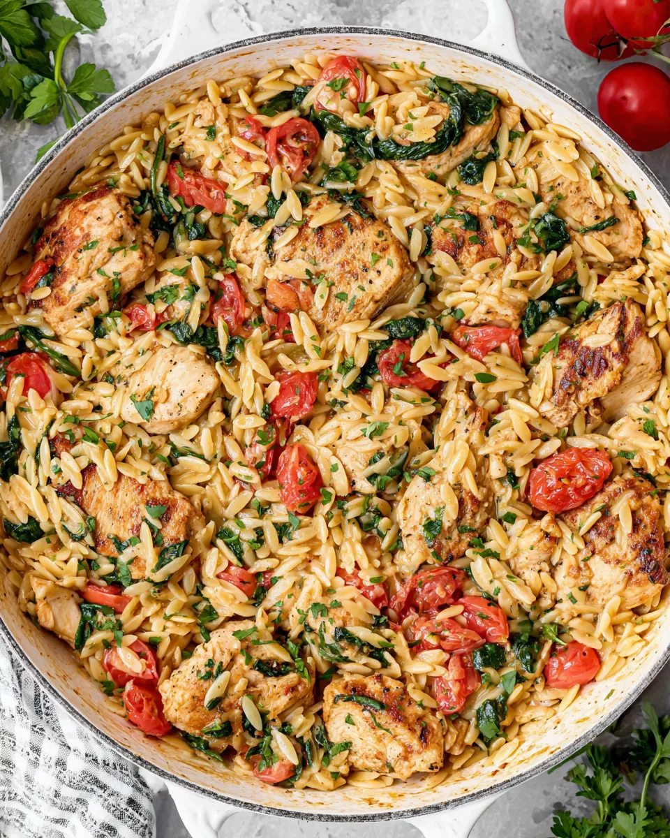 Homemade Chicken and Orzo photo
