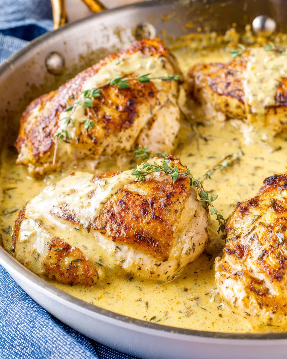 Homemade Chicken with Creole Mustard Cream Sauce recipe photo