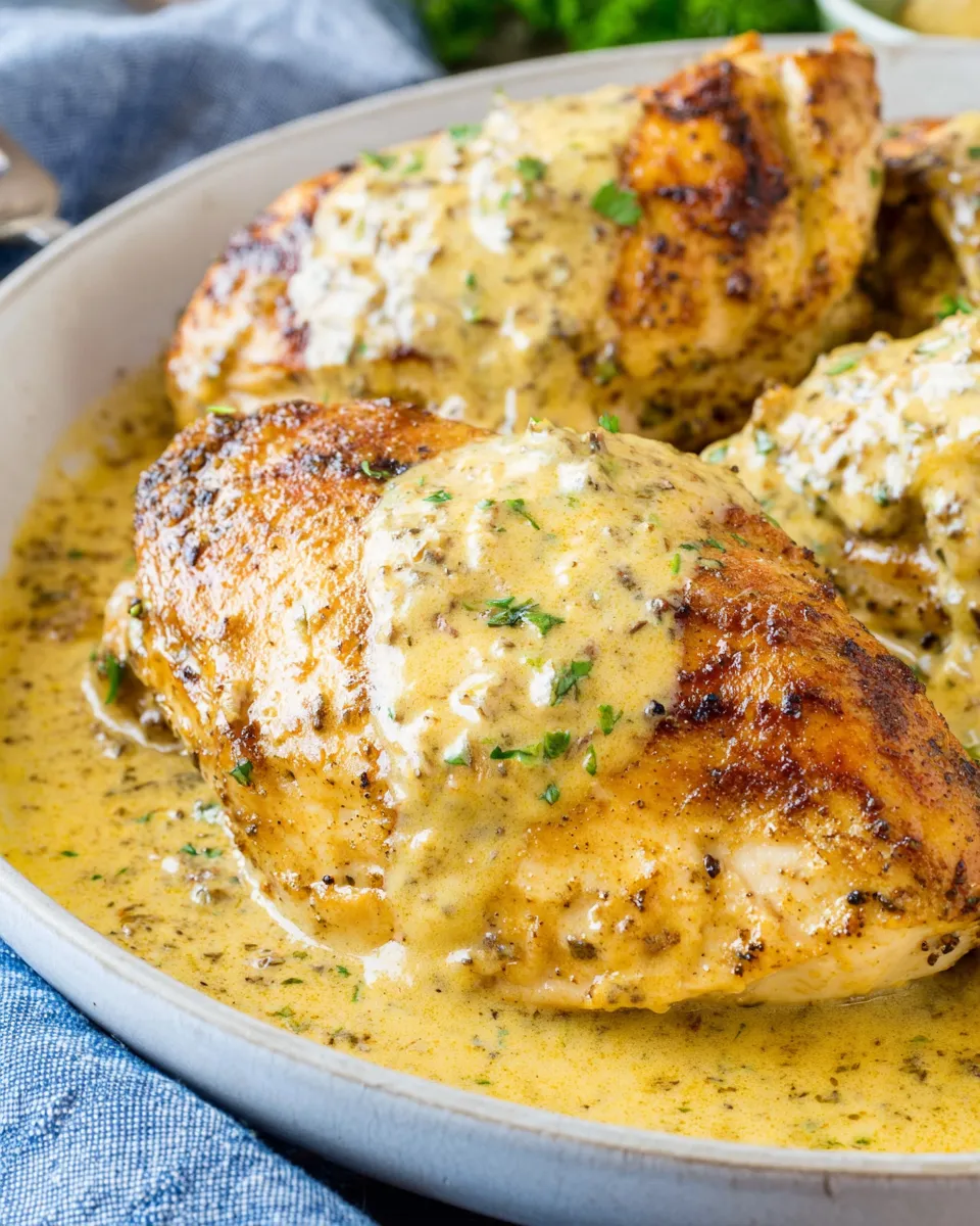 Classic Chicken with Creole Mustard Cream Sauce dish photo
