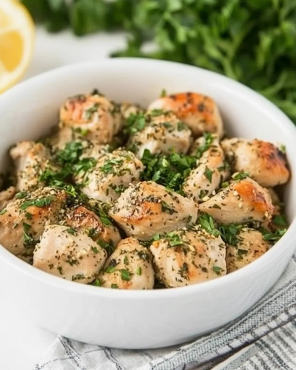 Homemade Chicken with Garlic and Parsley photo