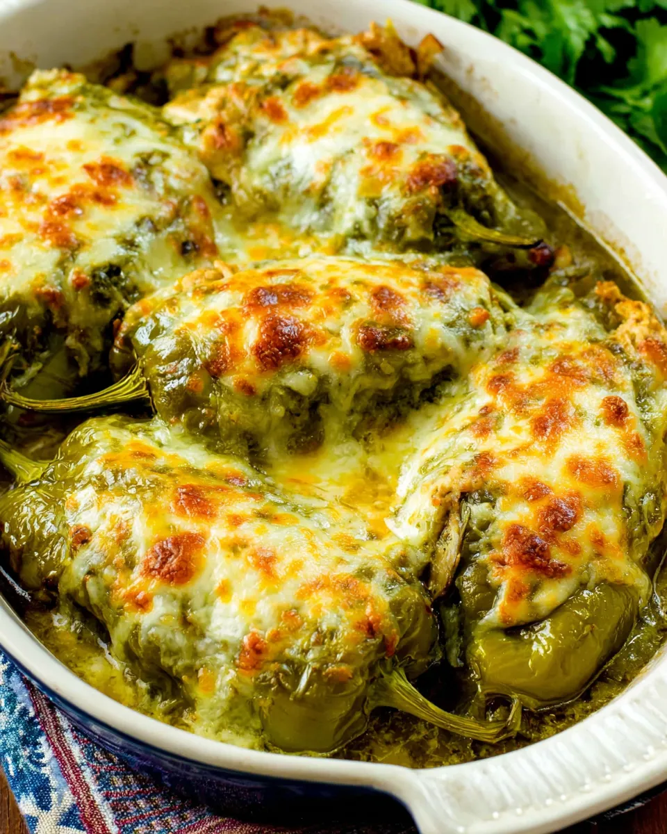 Delicious Chicken with Green Chiles and Cheese image