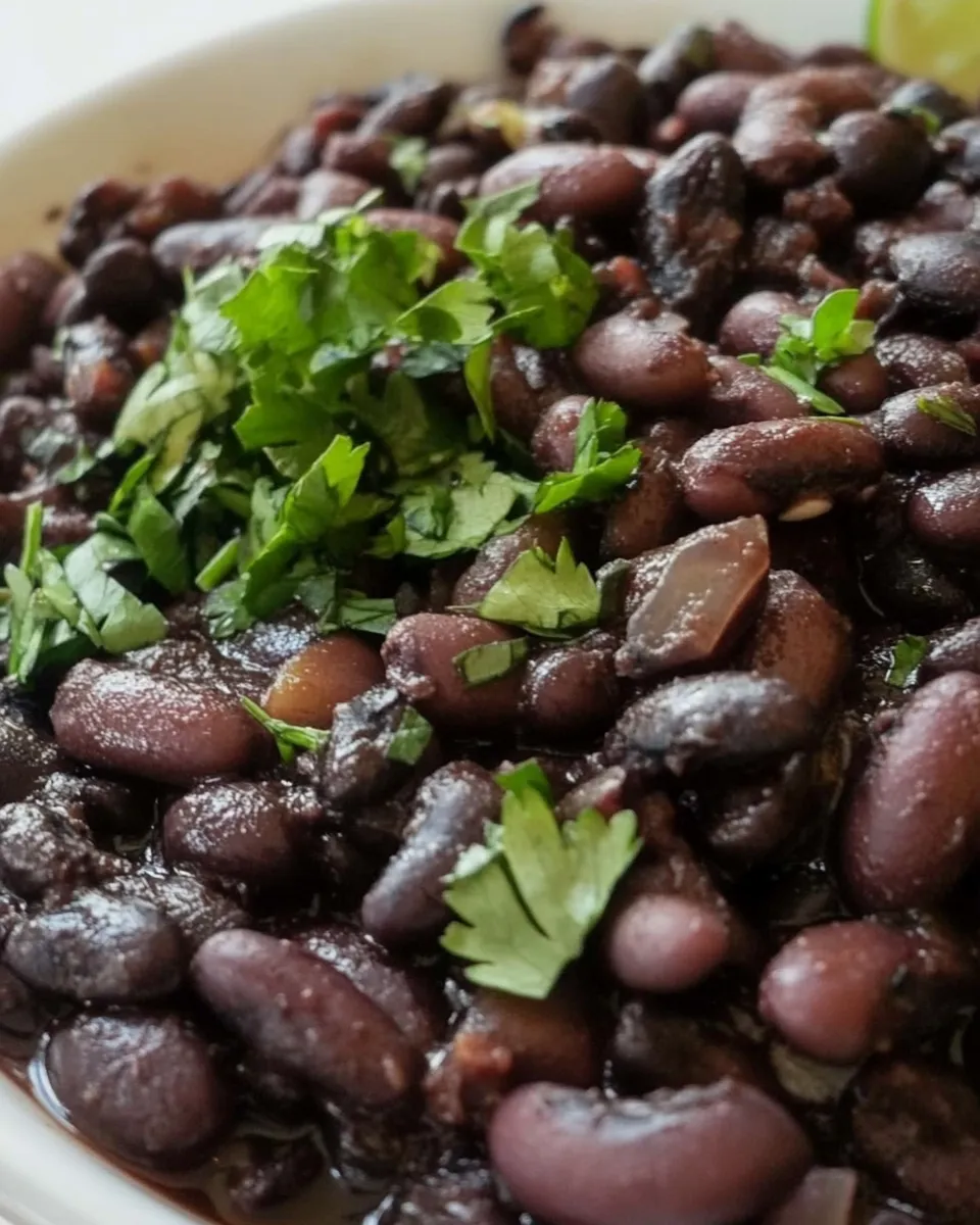 Delicious Chipotle Black Beans (Copycat) shot