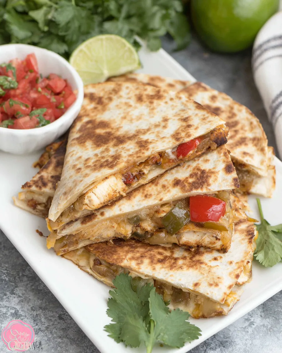Easy Chipotle Chicken Quesadillas recipe photo