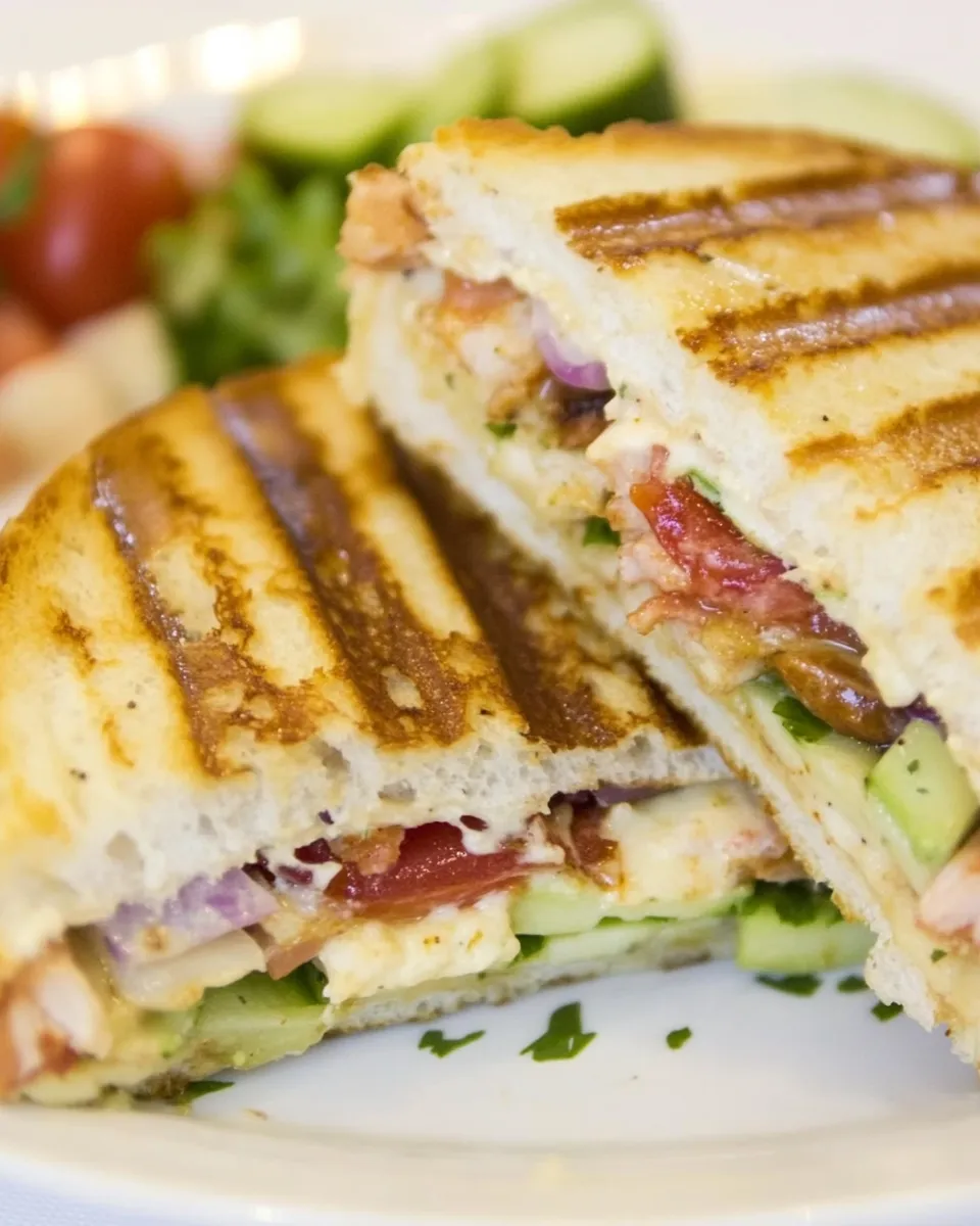 Delicious Chipotle Turkey Panini shot