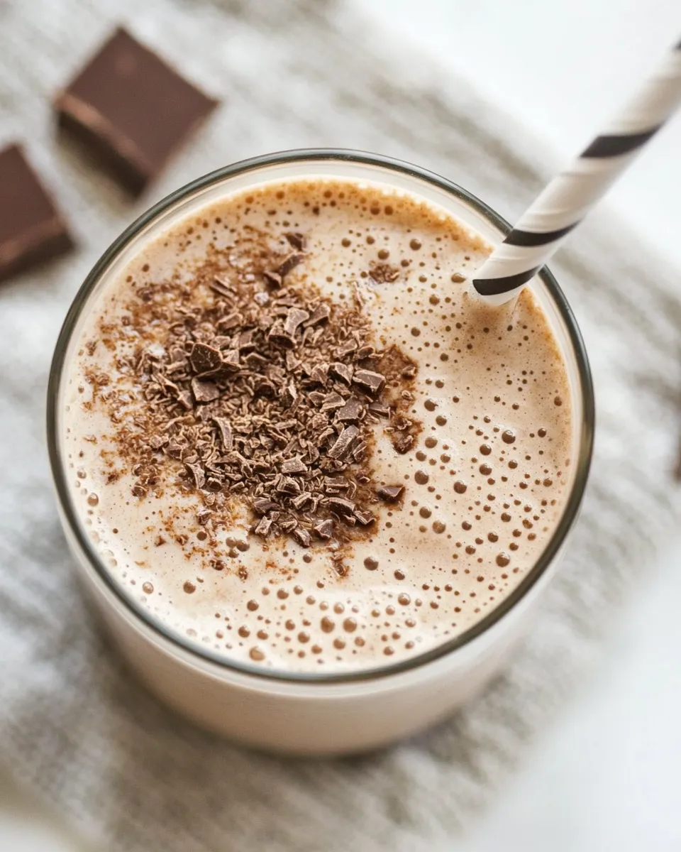 Delicious Chocolate Coconut Protein Breakfast Shake dish photo