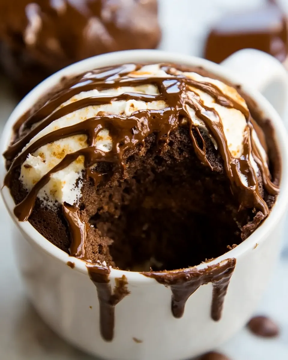 classic Chocolate Protein Cake In A Mug image