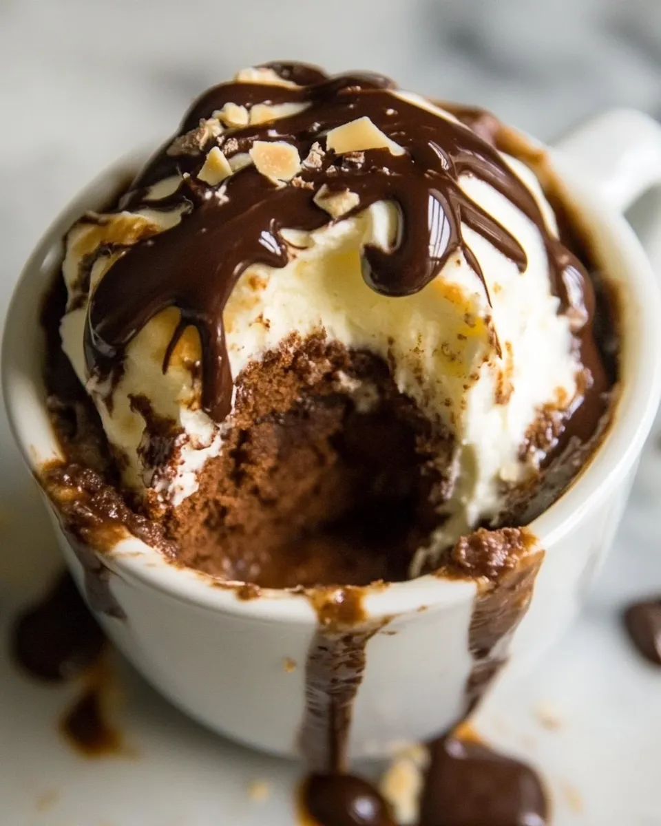 easy Chocolate Protein Cake In A Mug picture