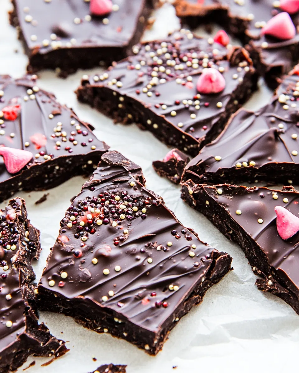 Easy Chocolate Quinoa Bark recipe image