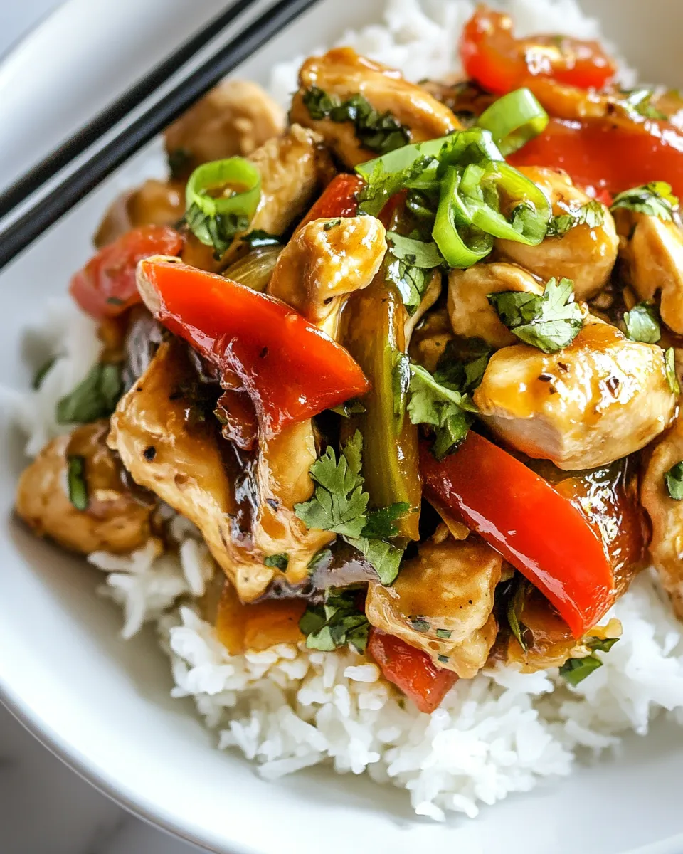Homemade Cilantro Chicken Stir Fry photo