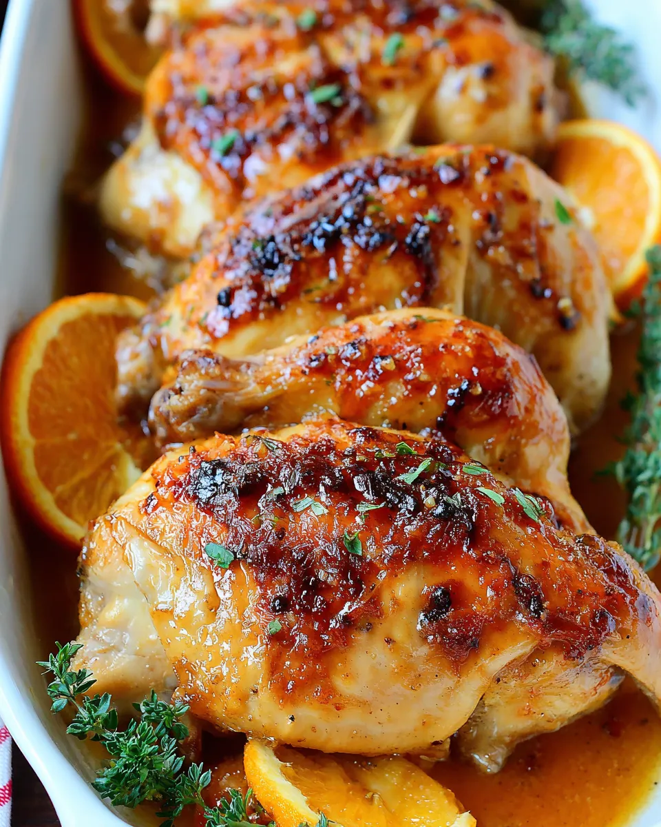 Classic Citrus Glazed Roast Chicken image