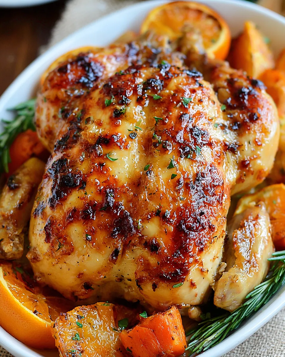 Easy Citrus Glazed Roast Chicken recipe photo