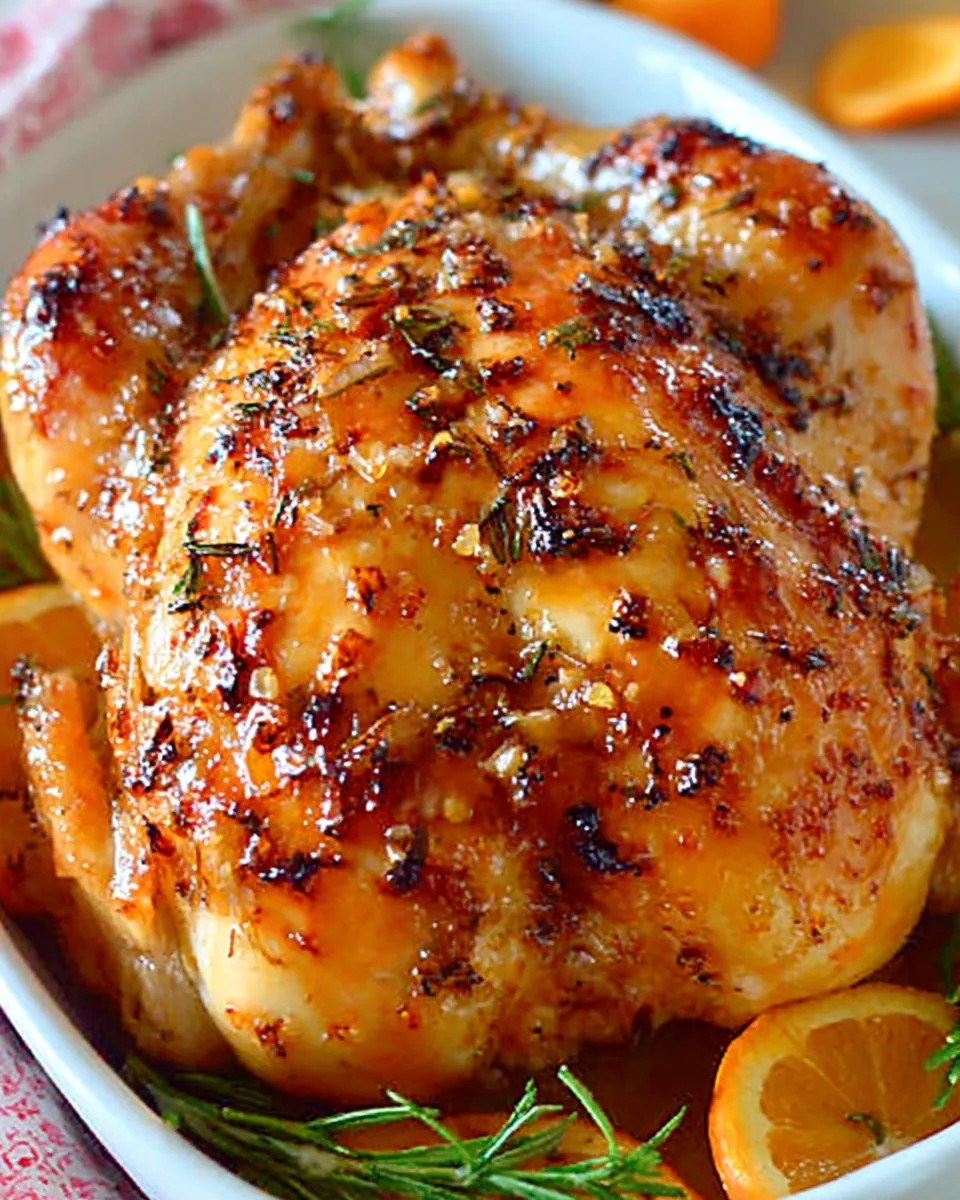 Delicious Citrus Glazed Roast Chicken dish photo