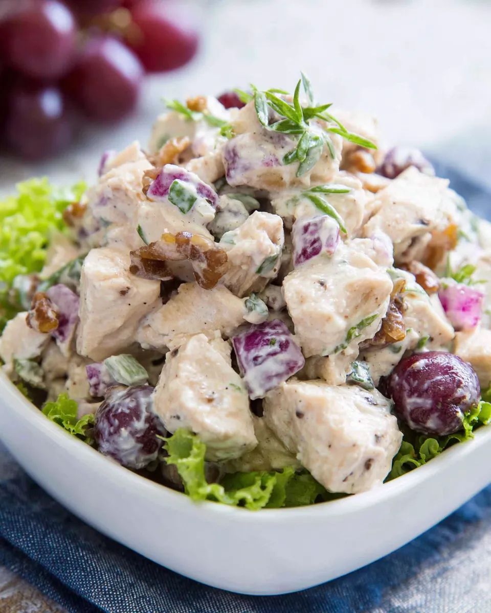 Delicious Clean Eating Chicken Salad plate image