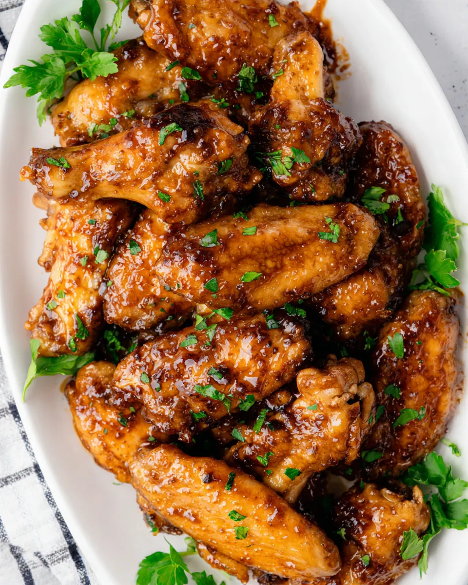 Easy Coca-Cola Chicken Wings food shot