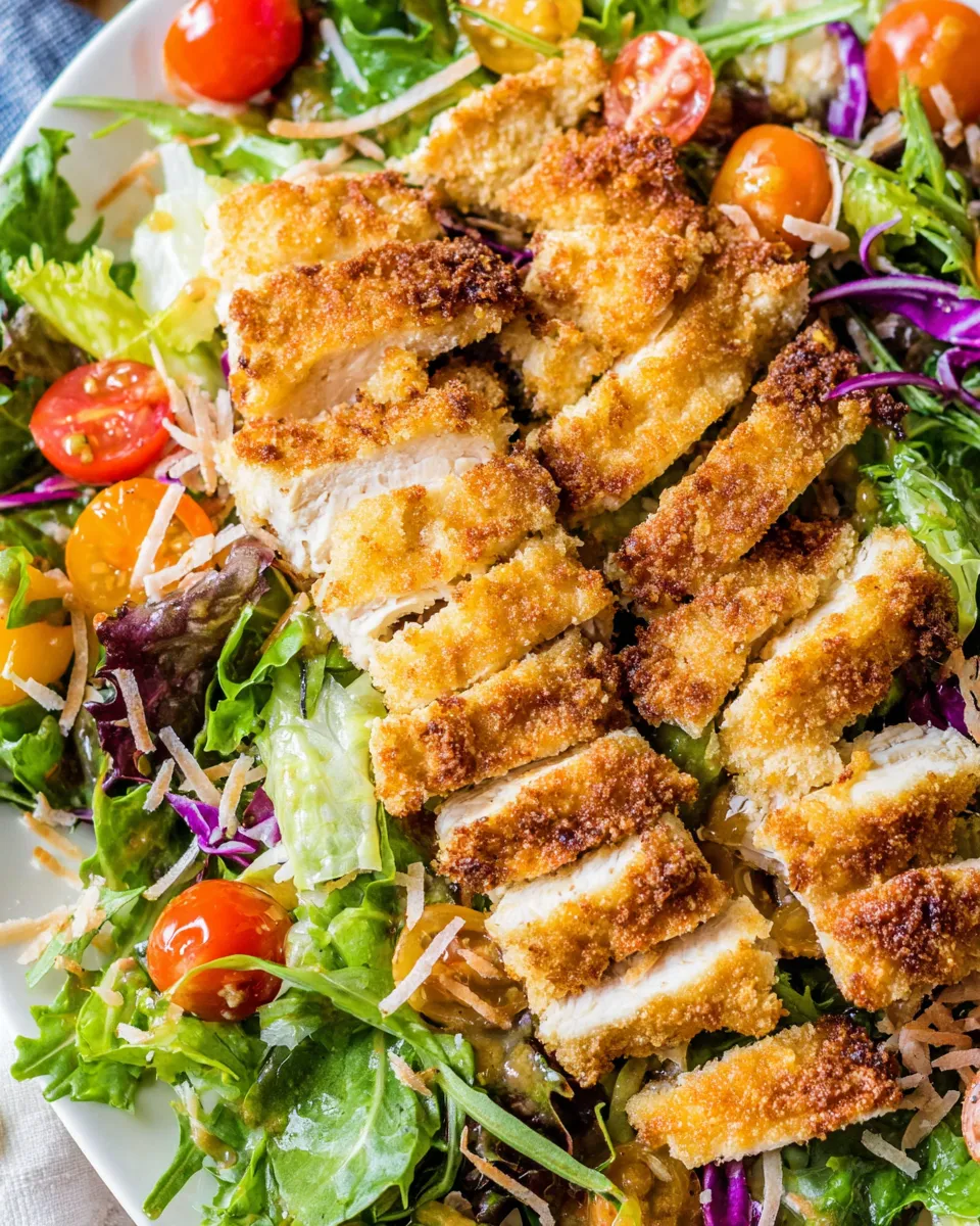 Classic Coconut Chicken Salad with Warm Honey Mustard Vinaigrette dish photo