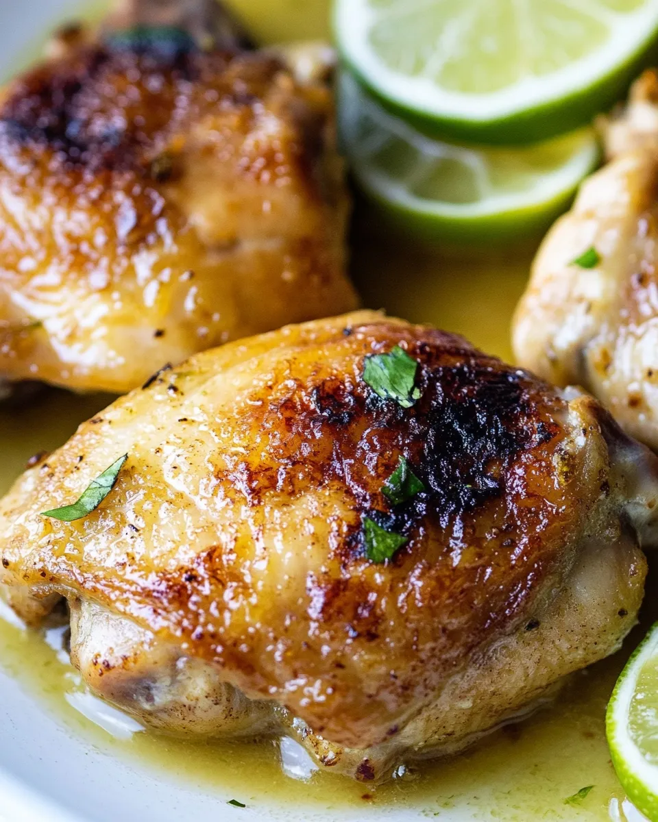Homemade Coconut Lime Skillet Chicken photo