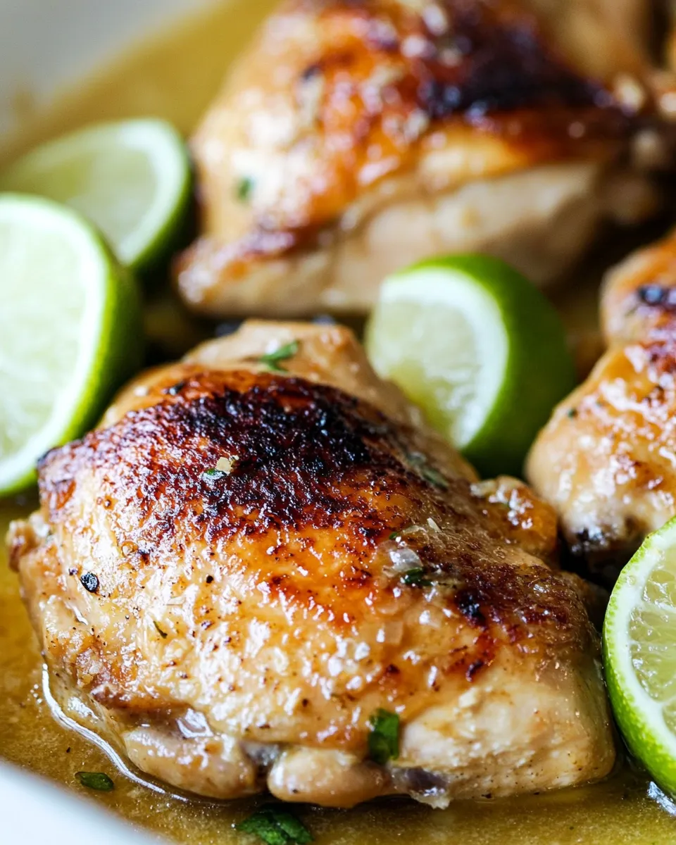 Easy Coconut Lime Skillet Chicken recipe photo