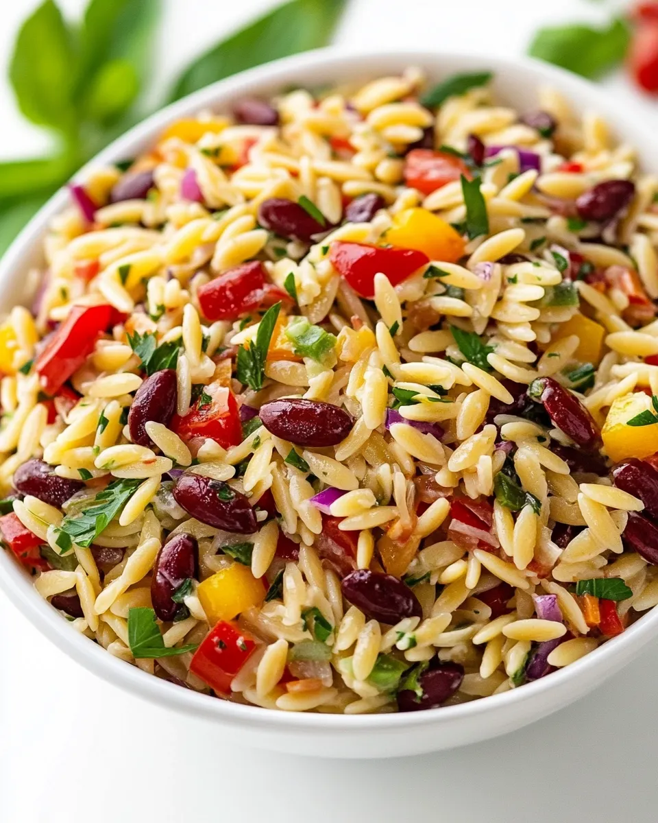 Easy Confetti Orzo Salad recipe photo