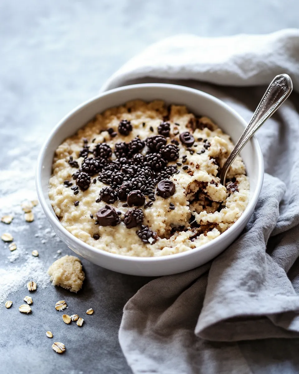 Homemade Cookie Dough Protein Oatmeal photo
