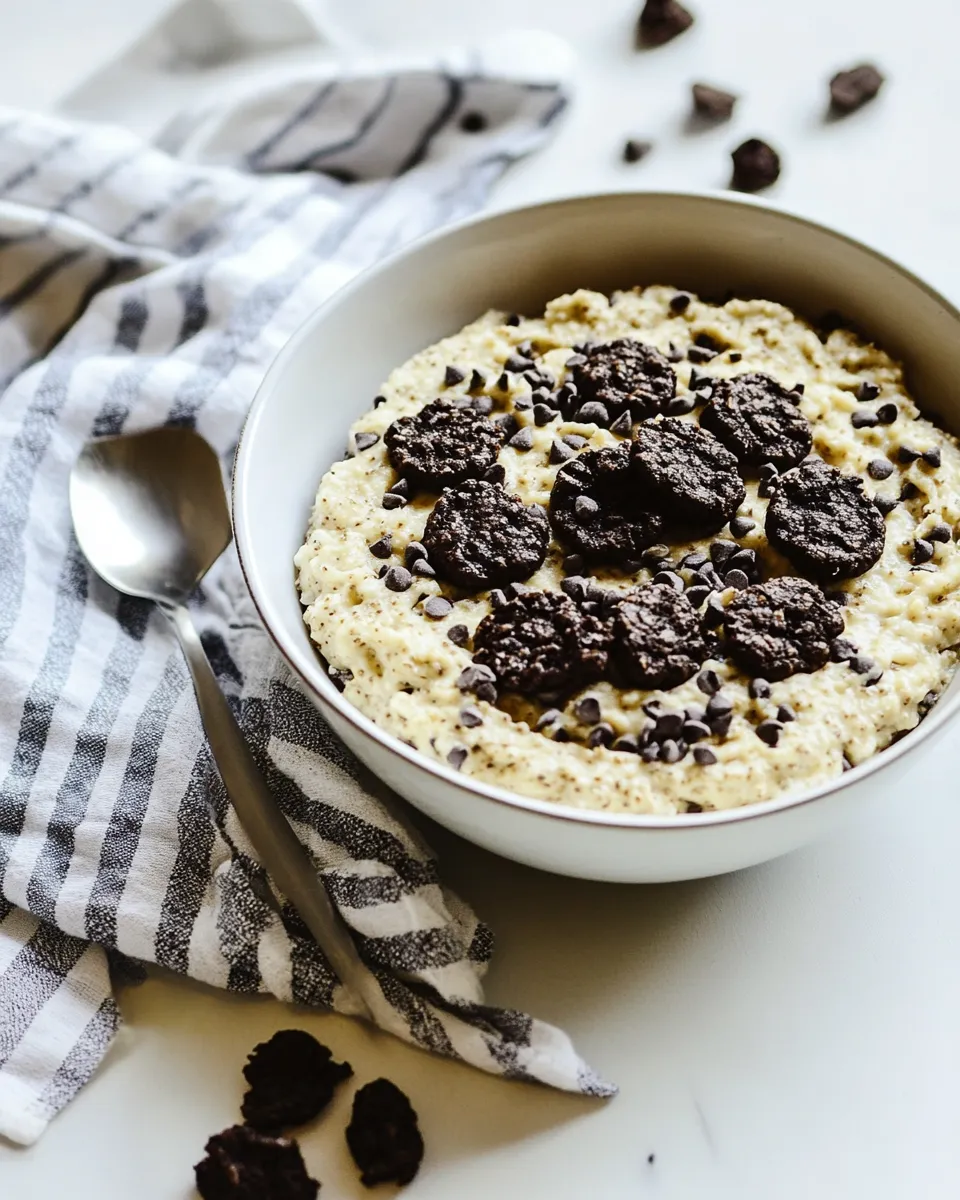 Delicious Cookie Dough Protein Oatmeal dish photo