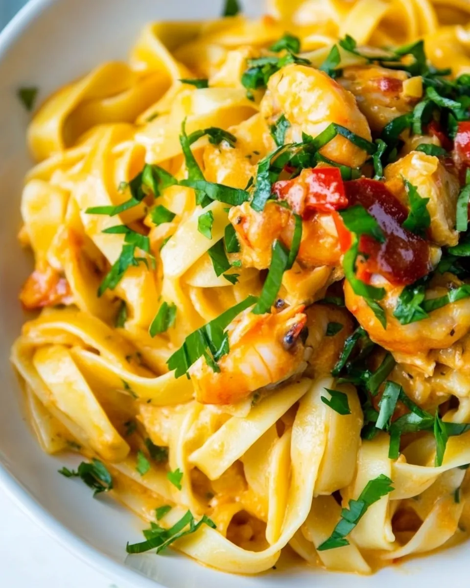 Delicious Crawfish Fettuccine dish photo