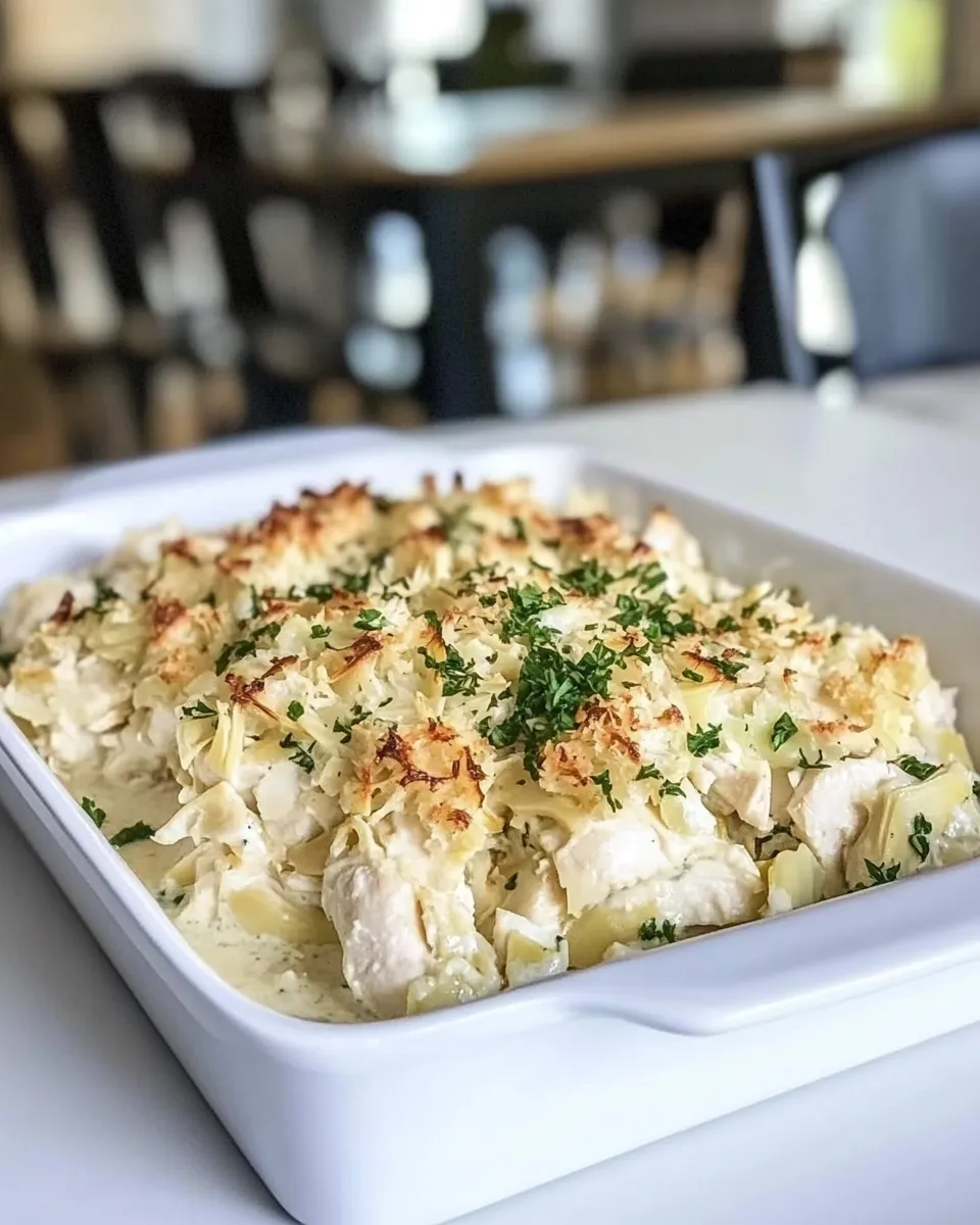 Delicious Creamy Artichoke Chicken Bake dish photo