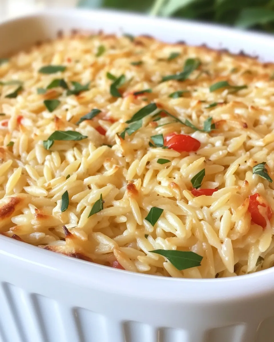 Classic Creamy Boursin Baked Orzo image