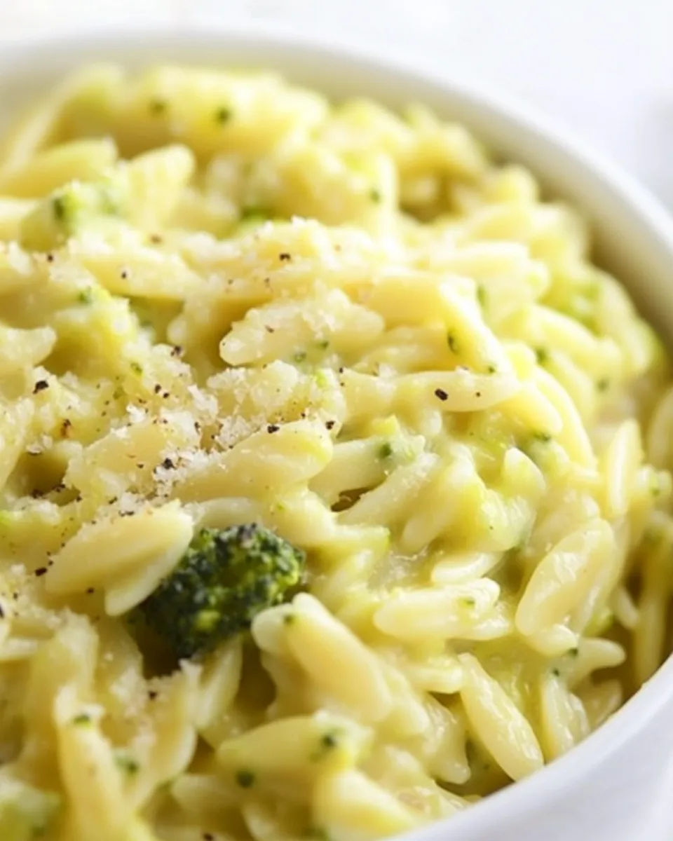 homemade Creamy Broccoli Orzo photo