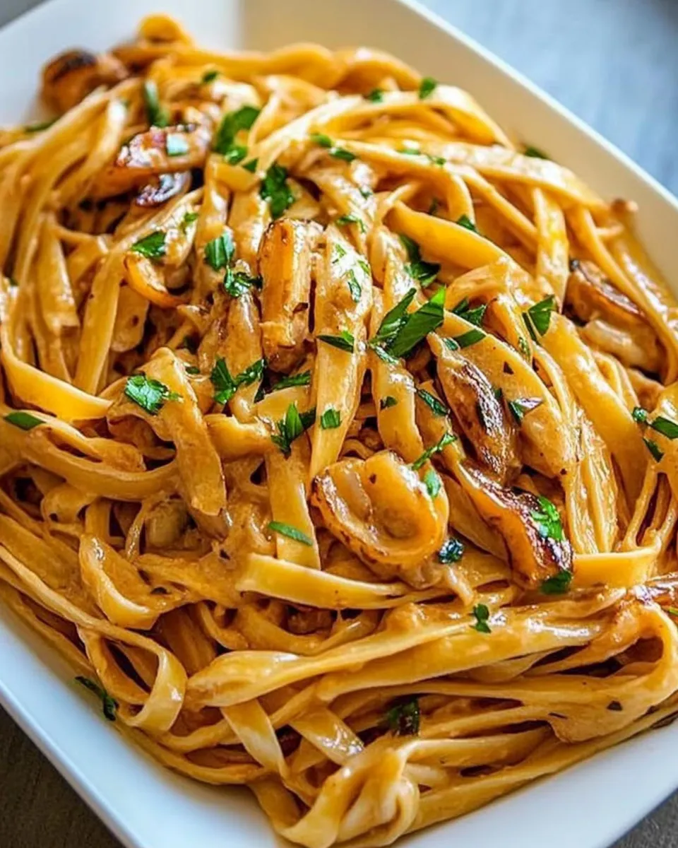 easy Creamy Calamari Fettuccine recipe photo