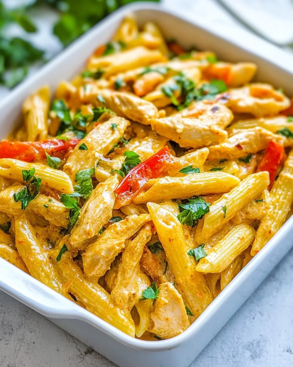 Easy Creamy Chicken Fajita Pasta recipe photo