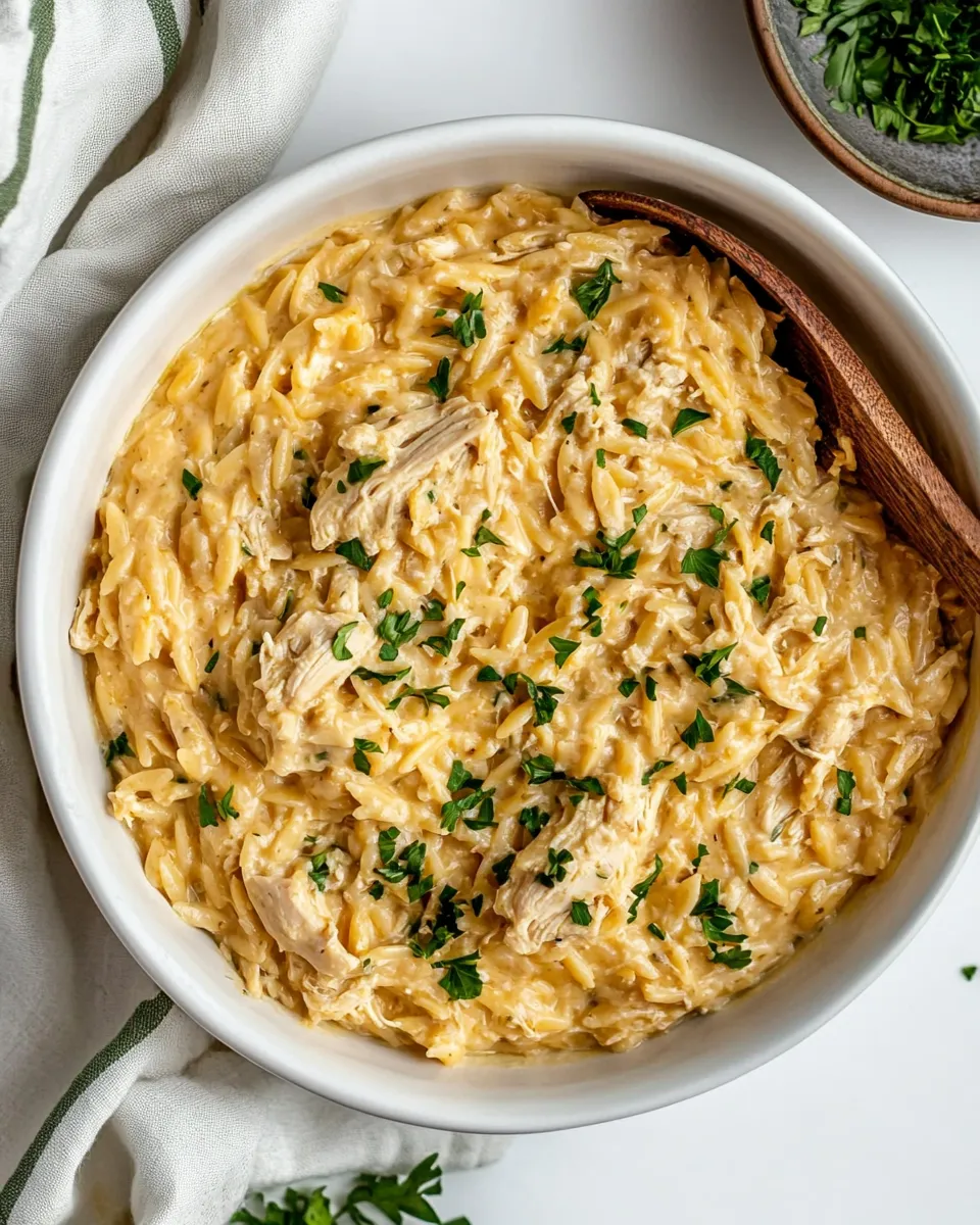 Easy Creamy Chicken Orzo recipe photo