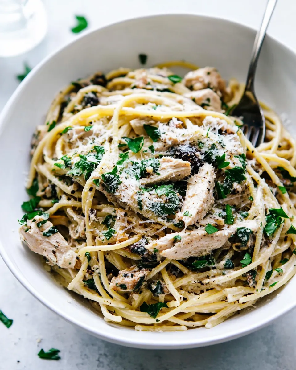 Classic Creamy Chicken Pasta Recipe image