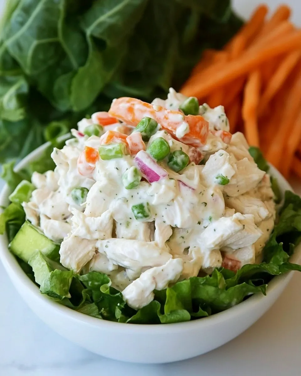 Delicious Creamy Chicken Salad plate image
