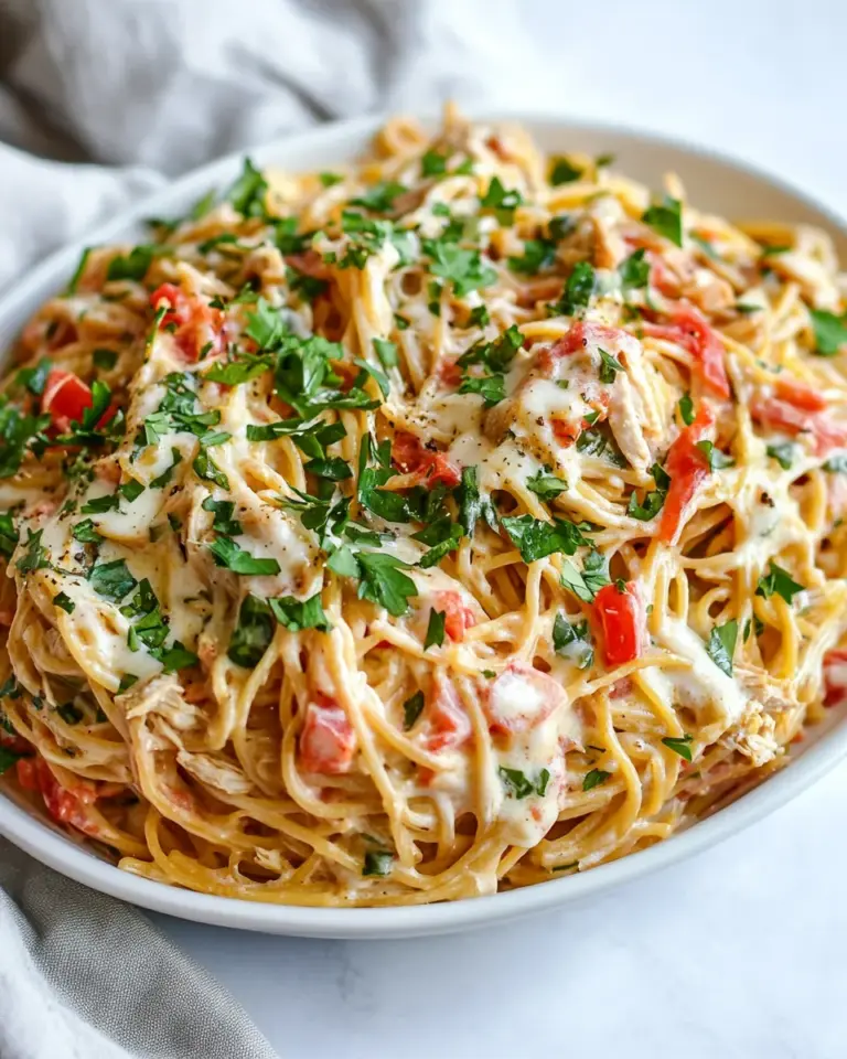 Homemade Creamy Chicken Spaghetti photo