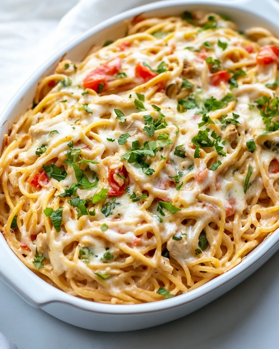 Easy Creamy Chicken Spaghetti picture