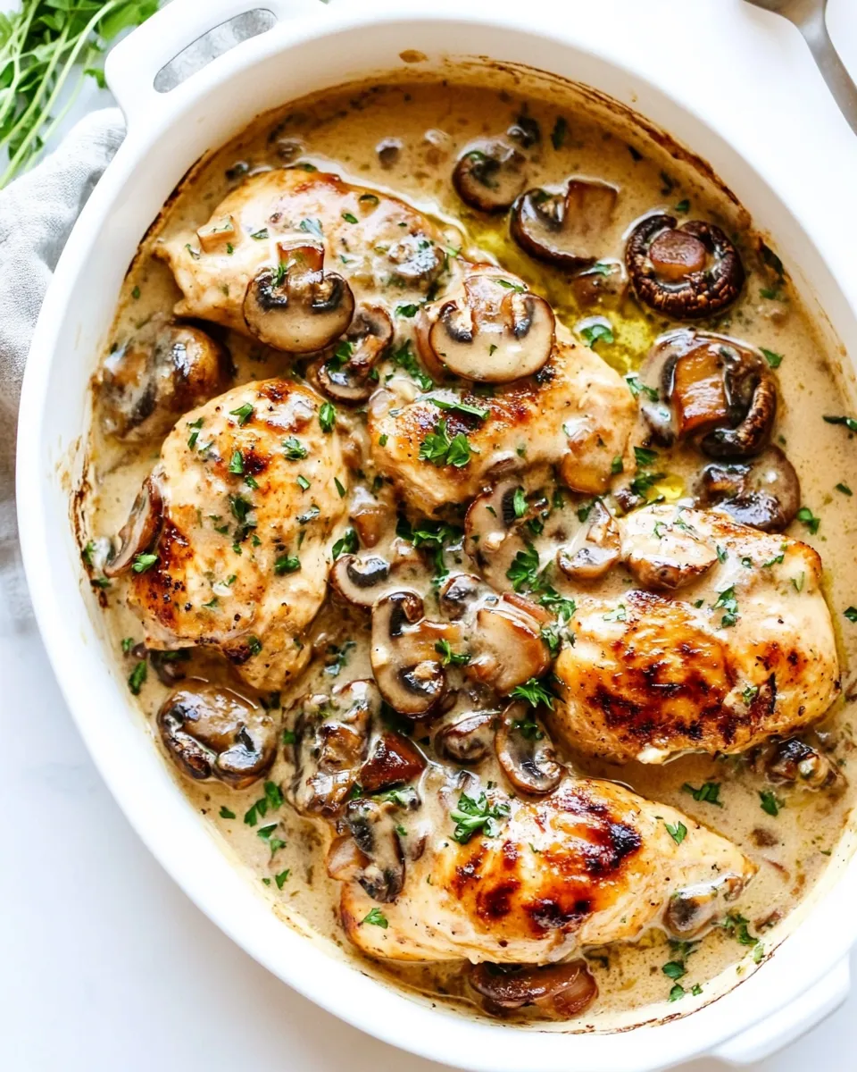 Easy Creamy Garlic Mushroom Chicken recipe photo