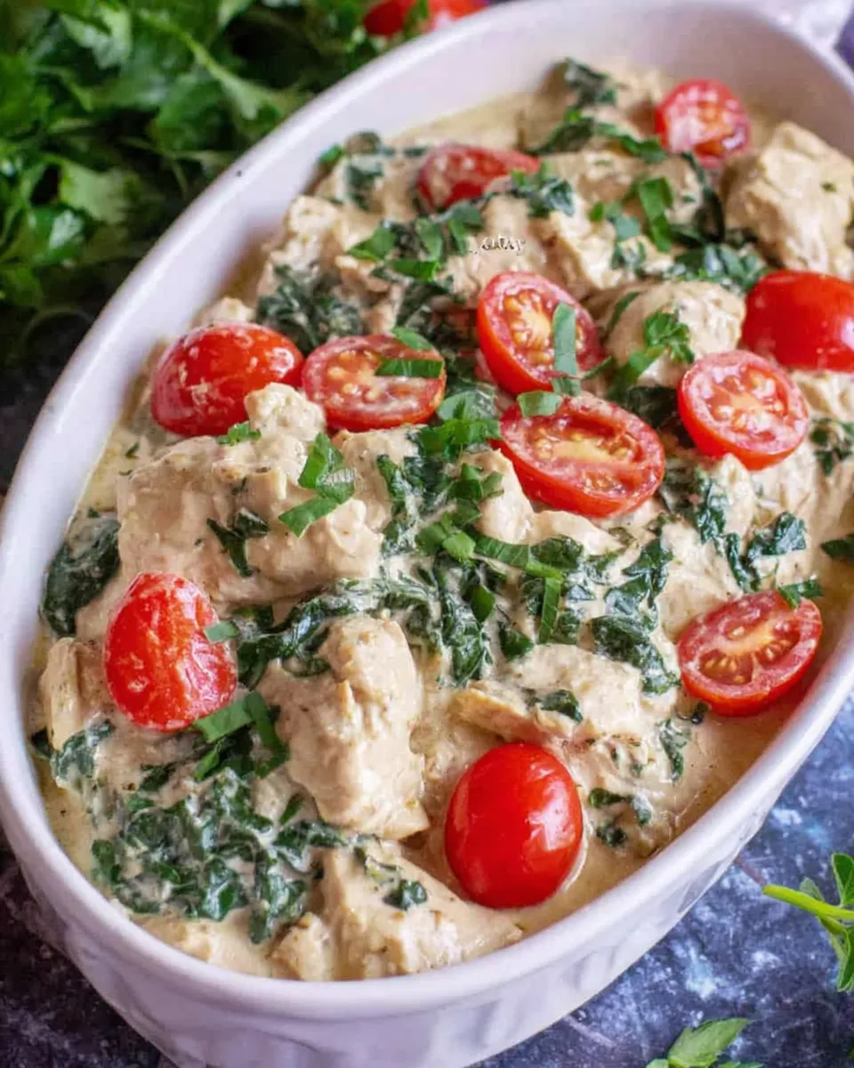 Delicious Creamy Greek Chicken dish photo