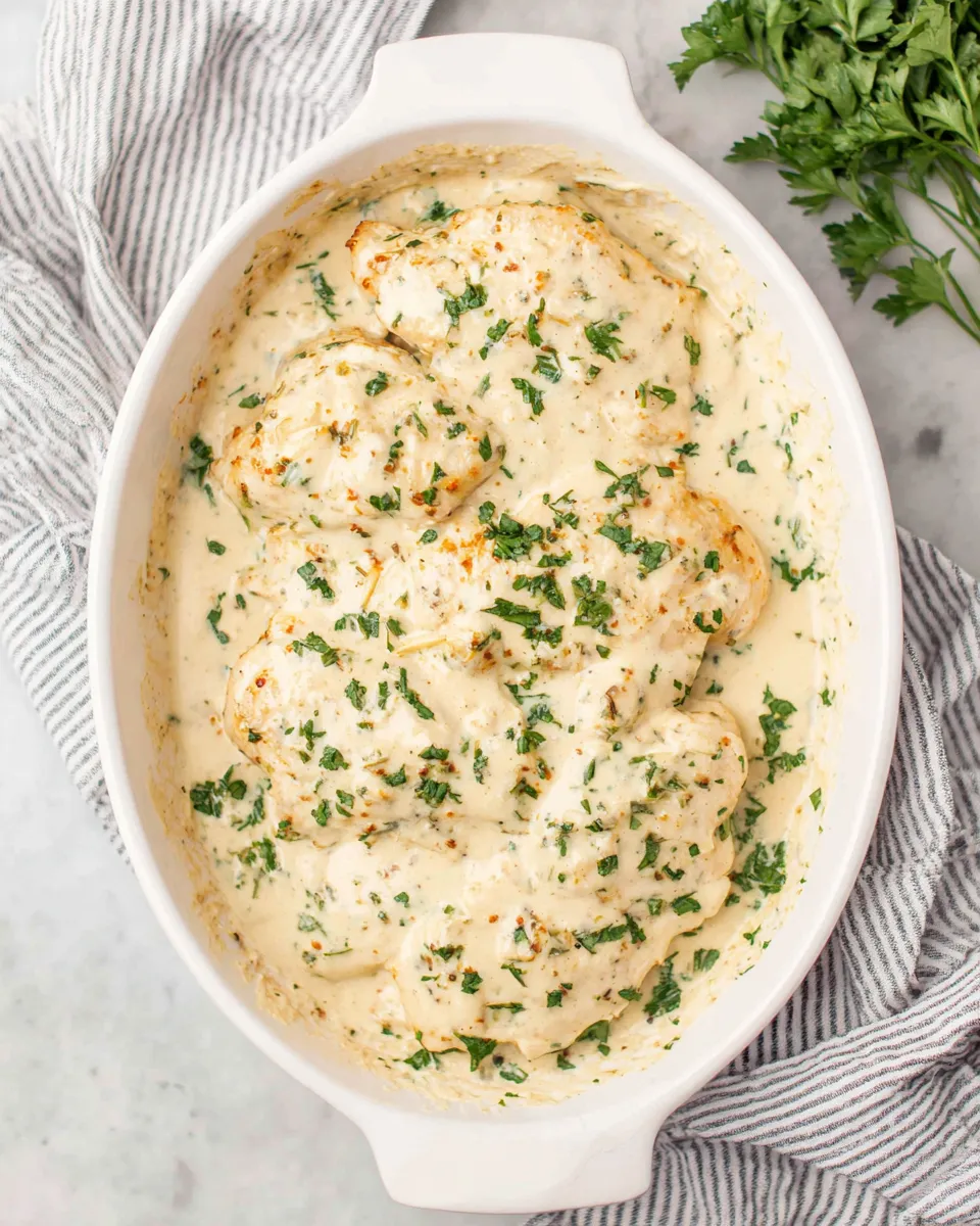Homemade Creamy Herb Chicken photo