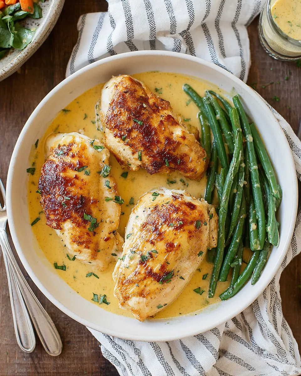 Easy Creamy Honey Mustard Chicken dish photo
