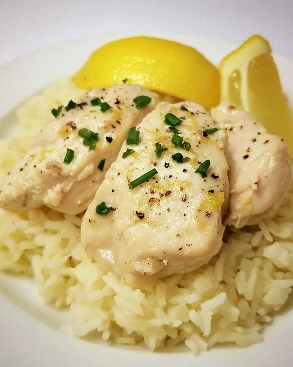 Classic Creamy Lemon Chicken and Rice Recipe image