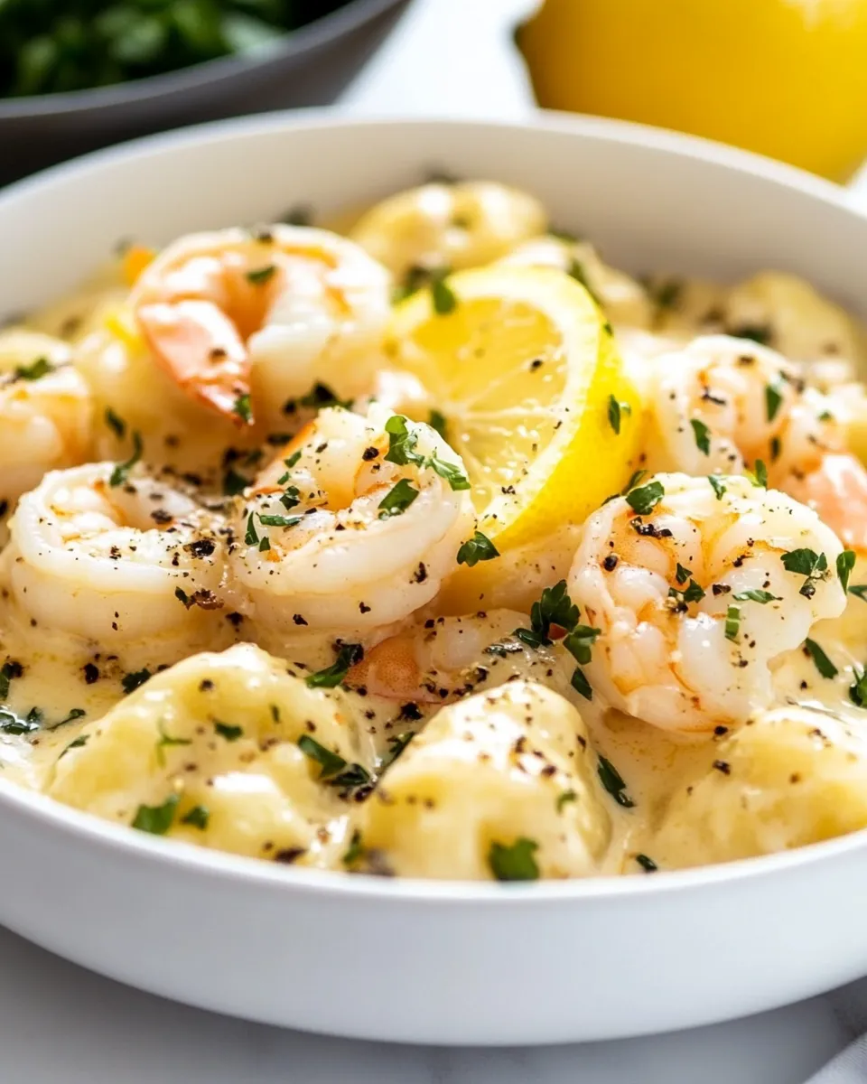 Classic Creamy Lemon Shrimp Gnocchi image