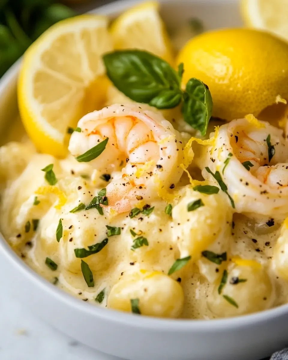 Easy Creamy Lemon Shrimp Gnocchi recipe photo