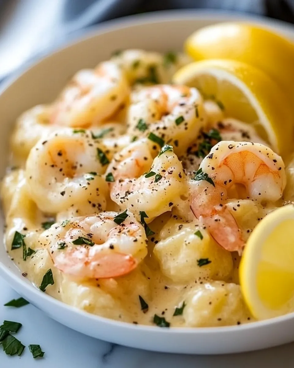 Delicious Creamy Lemon Shrimp Gnocchi dish photo