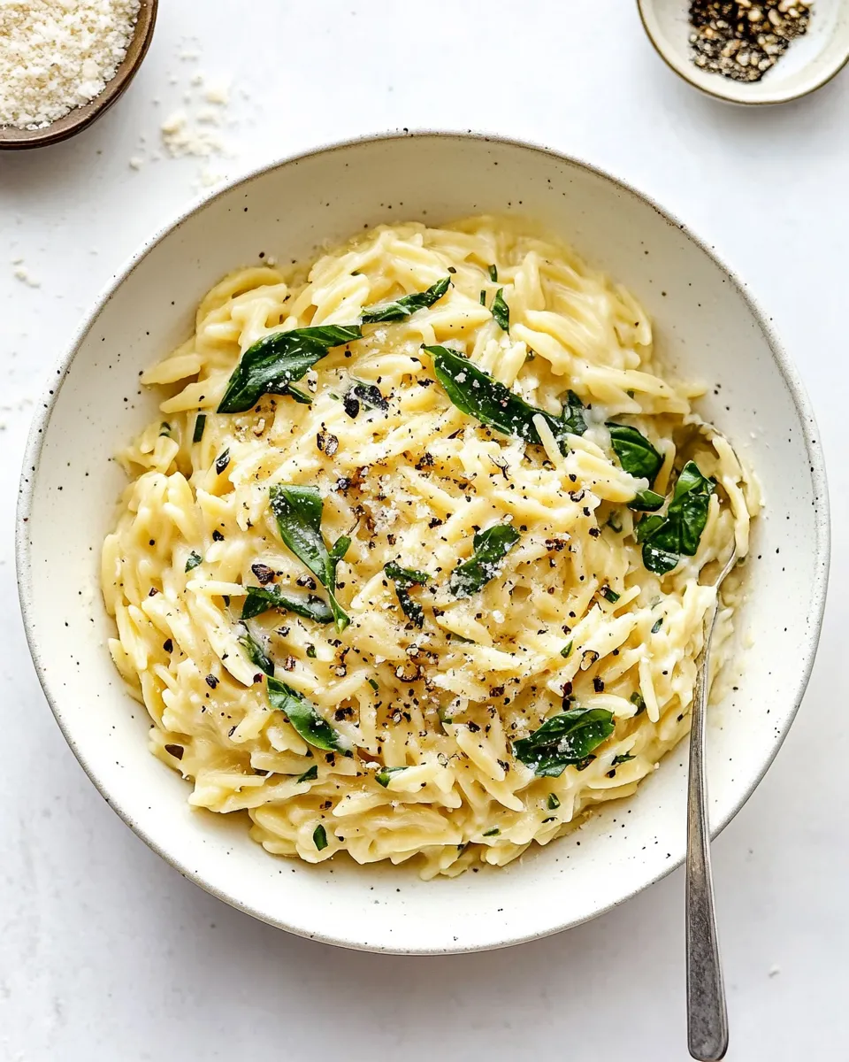 Delicious Creamy Orzo dish photo