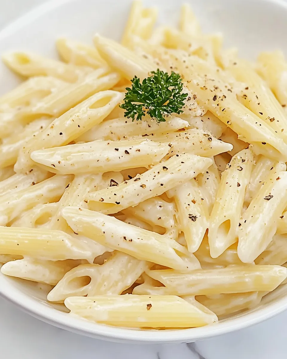 Homemade Creamy Penne Pasta photo
