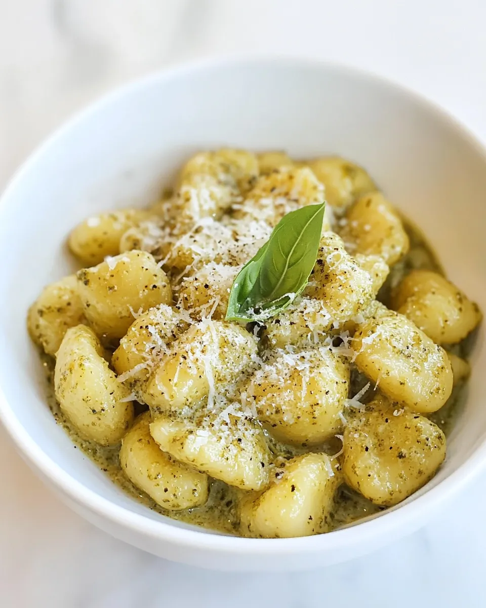 Classic Creamy Pesto Gnocchi image