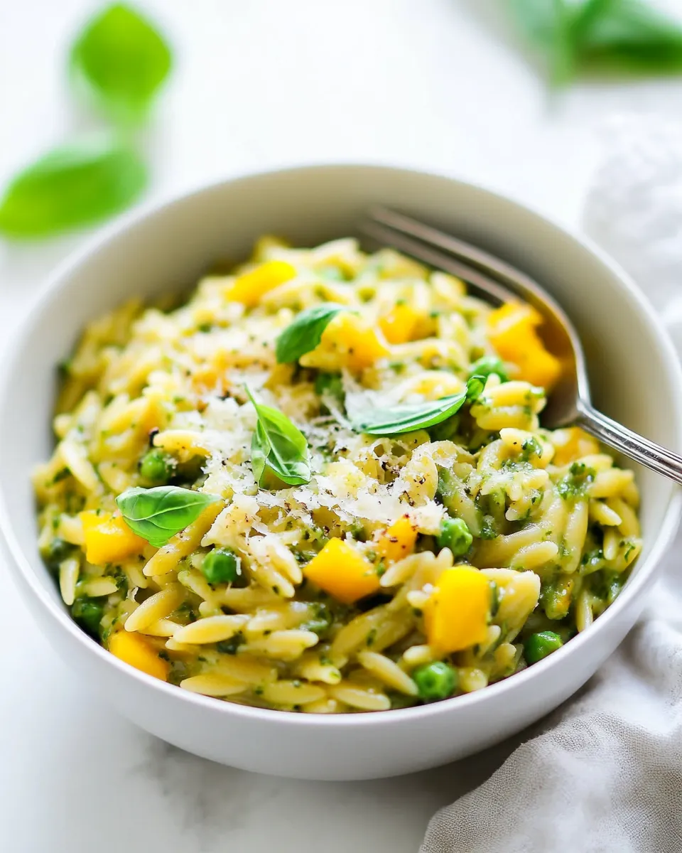 homemade Creamy Pesto Orzo (30 Minutes; ONE Pot!) photo